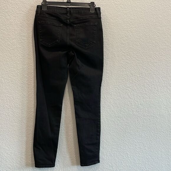 Old Navy Mid Rise Super Skinny Jeans in Black Jack Size 8 - Picture 6 of 10